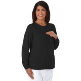 Silverts SV13280 Womens Lightweight Knit Cardigan-Black-Extra Large