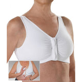 Silverts SV18440 Bra Front Closure for Seniors-White-36