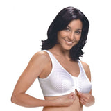 Silverts SV18460 Front Closure Comfort Bras-White-34