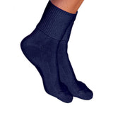 Silverts SV19110 Womenss Simcan Comfort Diabetic Sock-Navy-Regular