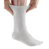 Silverts SV19110 Womenss Simcan Comfort Diabetic Sock-White-Regular