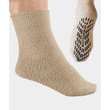 Silverts SV19140 Best Gripper Hospital Socks Men & Women-Slipper Socks-Beige