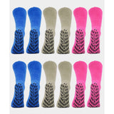 Silverts SV19150 Non Skid Hospital Socks-6 Pack Slipper Socks-One Size Fits Most