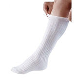 Silverts SV19180 Womens Lightweight Stretch Socks 2-Pack-White-Large