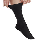 Silverts SV19330 2 Pairs of Womens Diabetic Crew Socks-Black