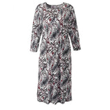 Silverts SV21110 Elegant Open Back Dress for Women-Pink Print-Small