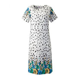 Silverts SV21130 Stylish Open-Back Dress for Women-Multi Circle-Extra Large
