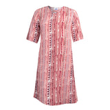 Silverts SV21180 Womens Decorative Neck Adaptive Dress-Blush-Extra Large