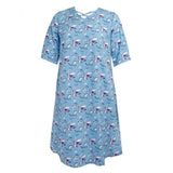 Silverts SV21180 Womens Decorative Neck Adaptive Dress-Abstract Flower-Large