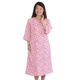 Silverts SV21180 Womens Decorative Neck Adaptive Dress-Magenta-Medium
