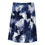 Silverts SV22640 Gorgeous Adjustable Wrap Skirt-Indigo Cloud-Large