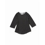 Silverts SV22910 Womens Soft Sweater Knit Adaptive Top-Black/White Dots-Large