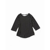 Silverts SV22910 Womens Soft Sweater Knit Adaptive Top-Black/White Dots-XL