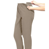 Silverts SV23050 Womens Easy Access Pants-Taupe-Large