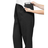 Silverts SV23120 Soft Knit Easy Access Pants For Women-Black-Small