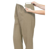 Silverts SV23120 Soft Knit Easy Access Pants For Women-Taupe-Large