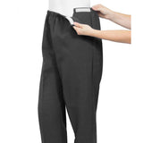 Silverts SV23120 Soft Knit Easy Access Pants For Women-Charcoal-Large