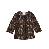 Silverts SV23180 Womens Attractive Adaptive Top-Abstract Animal-Large