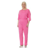 Silverts SV23310 Womens Dementia Alzheimers Anti Strip Jumpsuits-Fuschia-Large