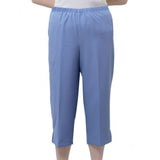 Silverts SV23340 Wheelchair Capri Pants-Denim Blue-Extra Large