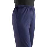 Silverts SV23380 Stretch Wheelchair Pants For Women-Navy-Small