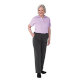 Silverts SV23390 Womens Dementia Alzheimers Anti Strip Jumpsuit-Mauve/Gray-Large