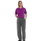 Silverts SV23390 Womens Dementia Alzheimers Anti Strip Jumpsuit-Plum/Grey-Large