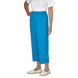 Silverts SV23430 Wheelchair Cotton Capris Pants-Peacock-Large