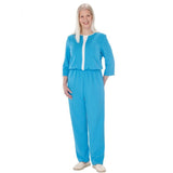 Silverts SV23460 Womens Stylish, Extra-Secure Anti-Strip Jumpsuit-Turquoise-SM