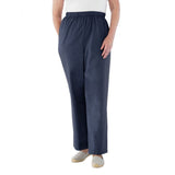 Silverts SV23470 Womens Cotton Wheelchair Pants-Navy-Medium