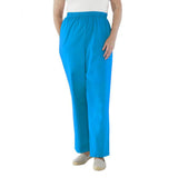 Silverts SV23470 Womens Cotton Wheelchair Pants-Peacock-Small
