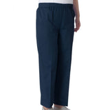 Silverts SV23480 Womens Easy Access Cotton Pants-Navy-Large