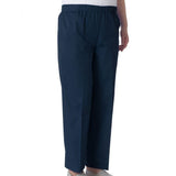 Silverts SV23480 Womens Easy Access Cotton Pants-Navy-Small