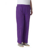 Silverts SV23480 Womens Easy Access Cotton Pants-Purple-Extra Large