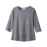 Silverts SV23610 Womens Soft Open Back Adaptive Top-Gray Heather-Large