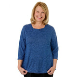 Silverts SV23610 Womens Soft Open Back Adaptive Top-Sapphire Blue-Medium