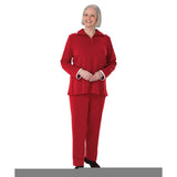 Silverts SV24540 Womens Adaptive Two Piece Set-Red-Large