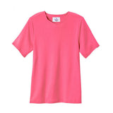 Silverts SV24830 Soft Adaptive Cotton T Shirt Top-Pink-Medium