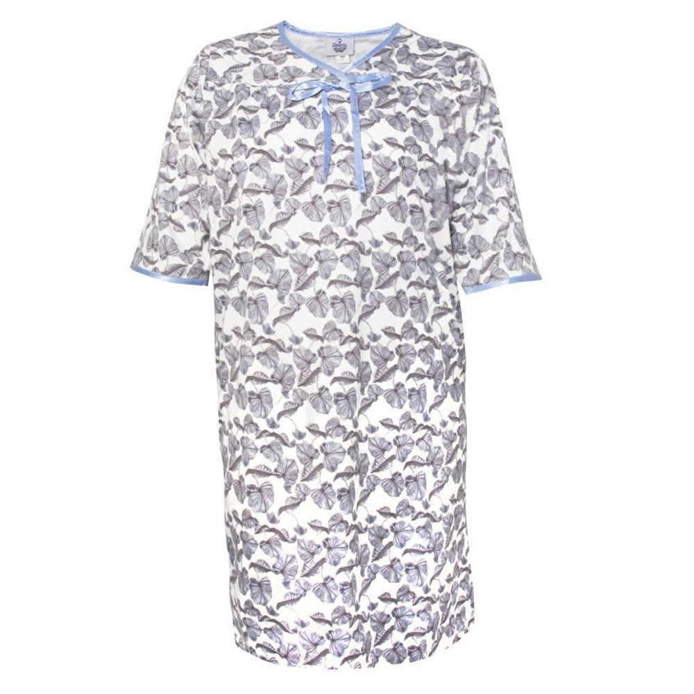 Silverts SV26000 Pretty Cotton Hospital Gown With SnapsWaterlilySmal