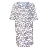 Silverts SV26000 Pretty Cotton Hospital Gown With Snaps-Waterlily-Small