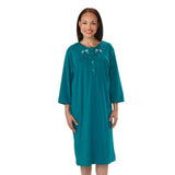 Silverts SV26170 Adaptive Long Sleeve Hospital Gown For Women-Emerald-Large