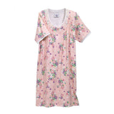 Silverts SV26280 Adaptive Hospital Gowns Nursing Home & Home Care-Pink Floral-SM