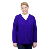 Silverts SV27080 Womens Adaptive Open Back Cardigan-Deep Blue-Large