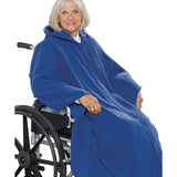 Silverts SV27100 Wheelchair Cape With Hood-Women-Navy-One