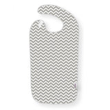 Silverts SV30120 Lightweight Clothing Protector Bibs For Adults-Grey Chevron-One