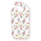 Silverts SV30120 Lightweight Clothing Protector Bibs For Adults-Pink Garden-One