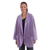 Silverts SV30240 Cozy Fleece Pocket Capes For Women-Dusk-One