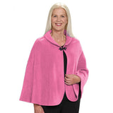 Silverts SV30290 Womens Bed Jacket Capes For Women-Pink-One