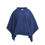 Silverts SV30300 Comfy Polar Fleece Poncho Capes For Women-Estate Blue-One