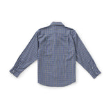 Silverts SV40000 Magnetic Buttons Dress Shirt-Arthritis-Navy/Blackcheck-Med